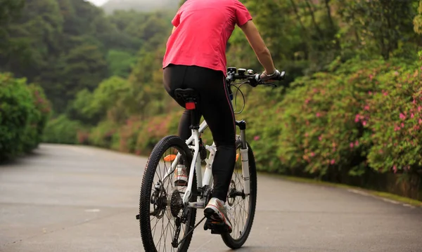 骑自行车骑山地自行车的人 — 图库照片