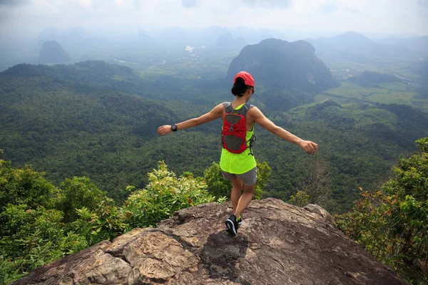 Young woman running