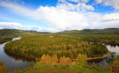 Güzel sonbahar manzarası