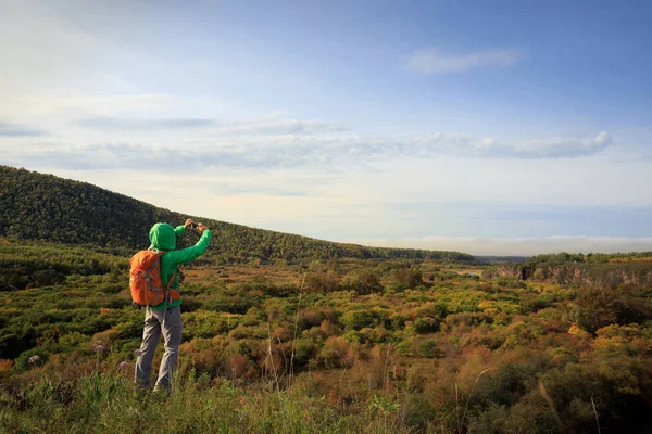 Kadın alarak resim ile smartphone