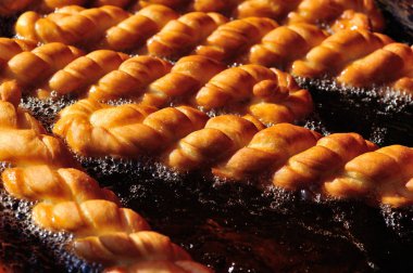 Çin ekmek sopa kızartma, yakın çekim 