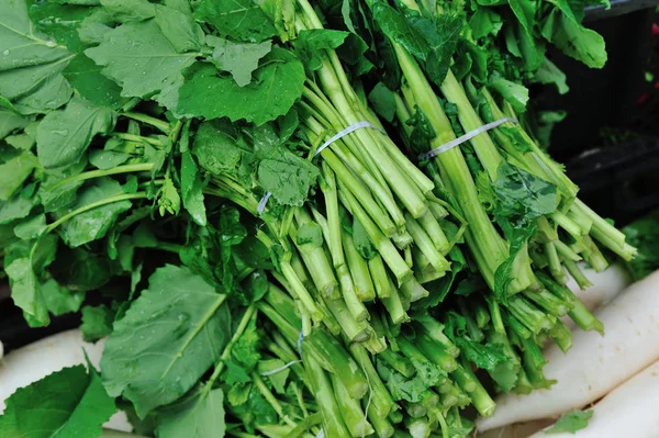 Produtos Hortícolas Frescos Vendidos Mercado — Fotografia de Stock