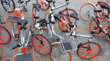 renkli Bisiklet paylaşım