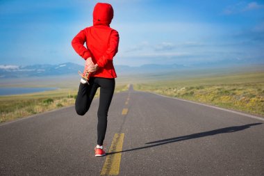 Isınma kadar kadın runner