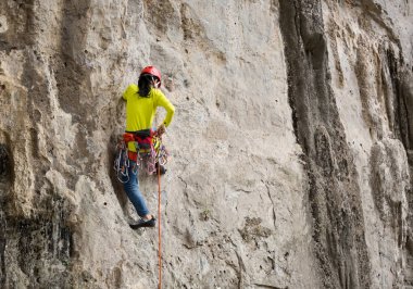 kaya tırmanma Cliff üzerinde