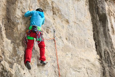 kaya tırmanma Cliff üzerinde