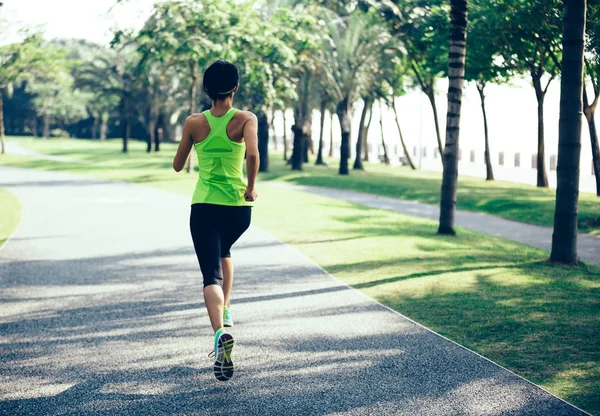 Young Fitness Woman Running Park — Stock Photo, Image