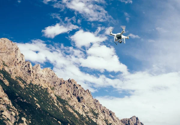 Repül Levegőben Nagy Magasságban Hegyek Drone — Stock Fotó