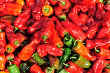 taze kırmızı biber closeup arka plan olarak