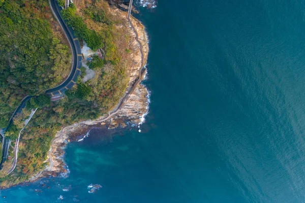 Aerial View Drone Beautiful Coastline — Stock Photo, Image