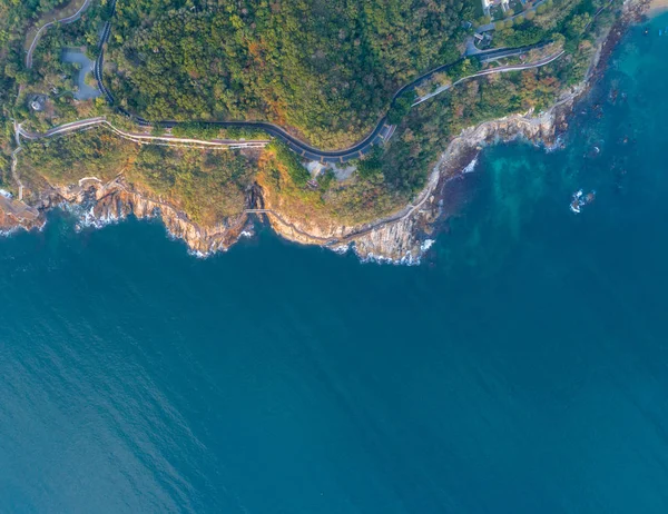 Vista Aérea Desde Dron Hermosa Costa —  Fotos de Stock