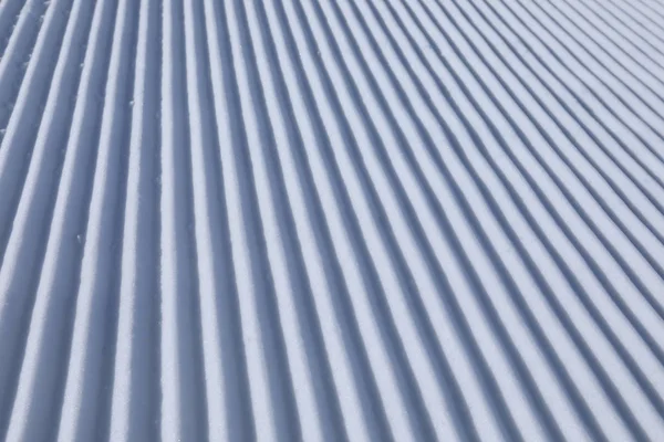 Diagonal Track Lines Ski Slope — Stock Photo, Image