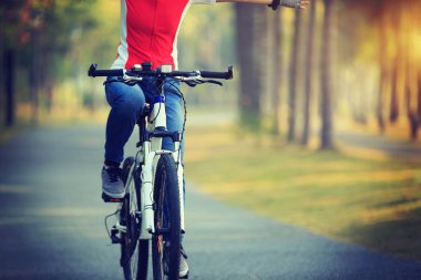 kadın bisikletçi binicilik bisiklet tropikal Park