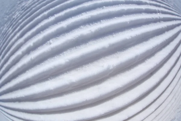 Linhas Pista Diagonais Uma Pista Esqui Deixada Por Snowcat — Fotografia de Stock