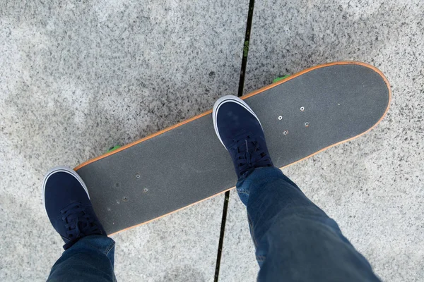 Skate Pernas Skate Cidade — Fotografia de Stock