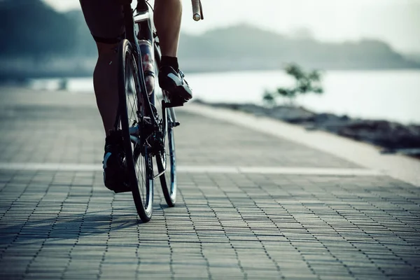 해변도로에 자전거 자전거 — 스톡 사진