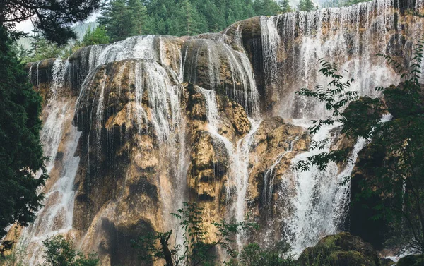 Waterfall Jiuzhaigou National Park China — Stock Photo, Image