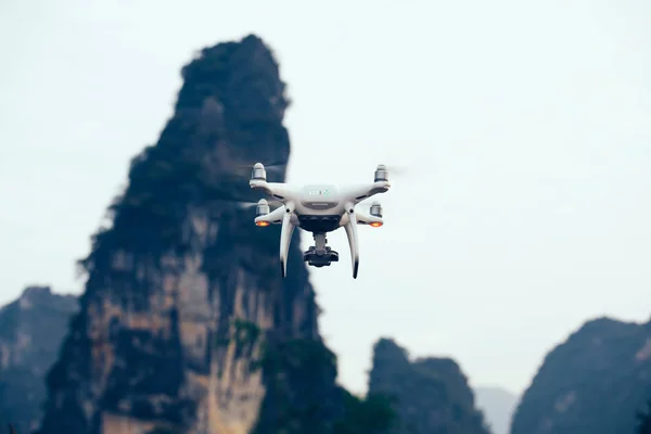 Létající Drony Focení Venku — Stock fotografie