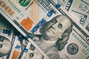 Amerikan dolar nakit para, görünümü kadar yakın 