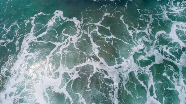 Aerial View Sea Surface Splashing Wave — Stock Photo, Image