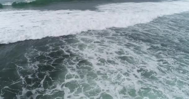 Aerial Footage Water Waves Indian Ocean — ストック動画