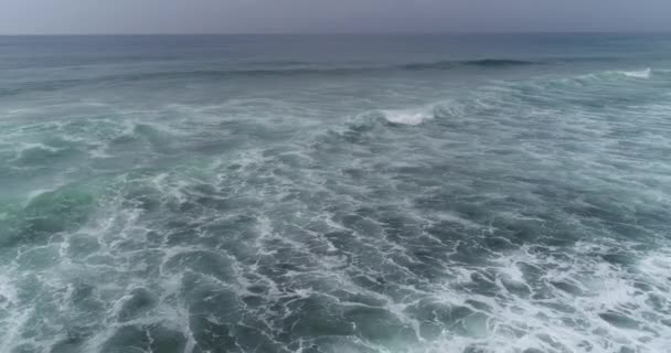 Luftaufnahmen Von Wasserwellen Indischen Ozean — Stockvideo