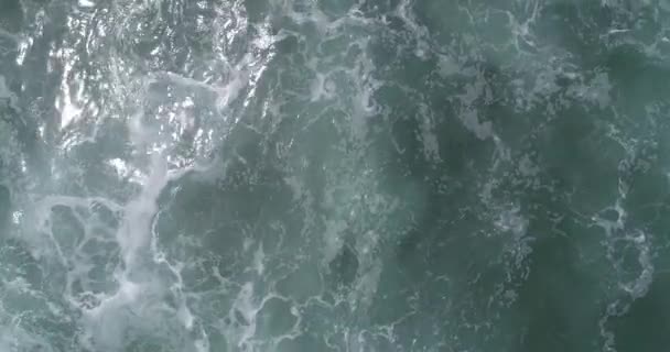 Scenery Foamy Water Waves Indian Ocean — Stock Video