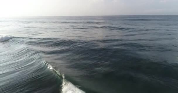 Luchtbeelden Van Watergolven Horizon Indische Oceaan — Stockvideo