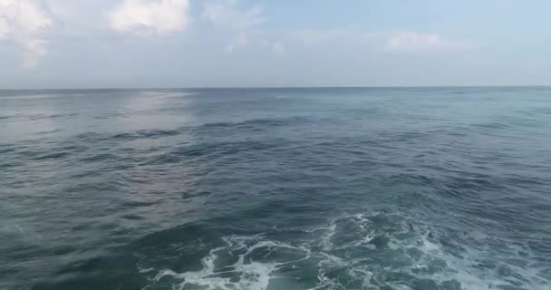 Aerial Footage Water Waves Horizon Indian Ocean — Stock Video