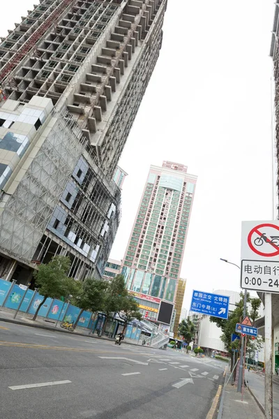 Shenzhen China Januari 2020 Bijna Lege Straat Tijdens Chinees Maanjaar — Stockfoto