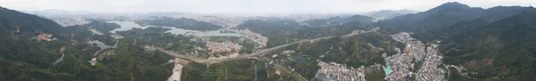 Letecký Pohled Venkovské Oblasti Městě Šen Čen Čína — Stock fotografie