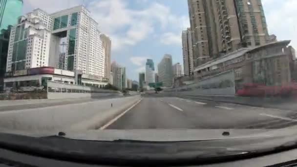 Shenzhen China Circa Febrero 2020 Pov Conducir Una Calle Urbana — Vídeo de stock