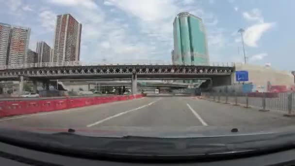 Shenzhen China Por Volta Fevereiro 2020 Pov Carro Condução Rua — Vídeo de Stock