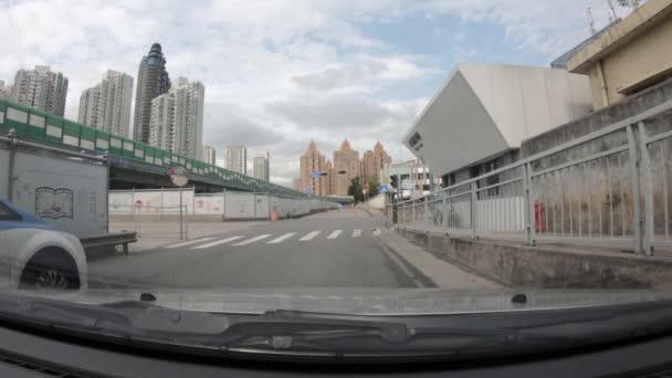 Shenzhen China Circa Febrero 2020 Pov Conducir Una Calle Urbana — Vídeos de Stock