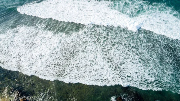 Drone Aerial View Sea Wave Surface — Stock Photo, Image