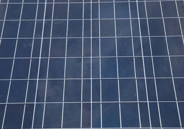 Primer Plano Del Panel Solar Con Polvo —  Fotos de Stock