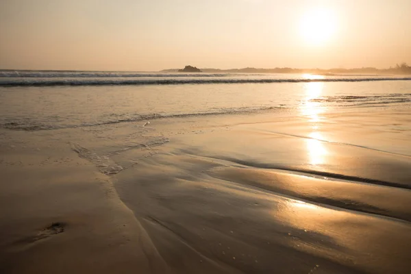 Paysage Plage Île Tropicale Lumière Lever Soleil — Photo