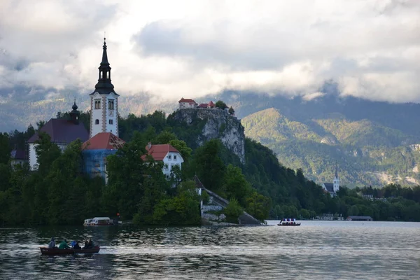 Várias Belezas Lago Bled — Fotografia de Stock