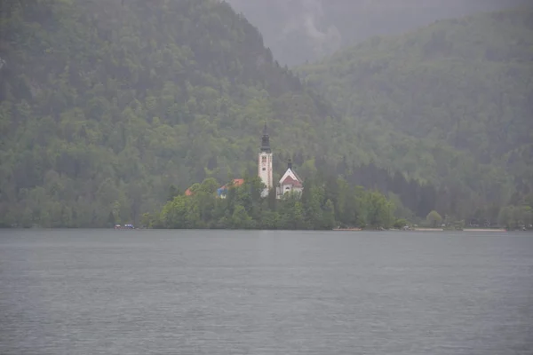 Várias Belezas Lago Bled — Fotografia de Stock