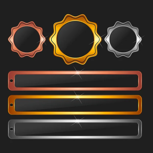 Boş pullar - altın, platin, gümüş