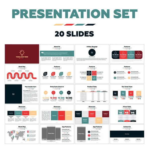 Sunu şablonları - 20 slaytlar