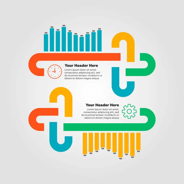 Infographics öğeleri. Çubuk grafik