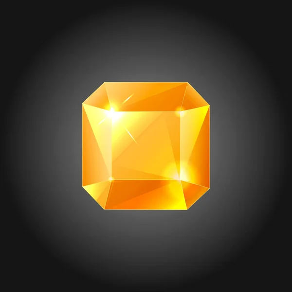 黄金の宝石 - ベクトル図 — ストックベクタ