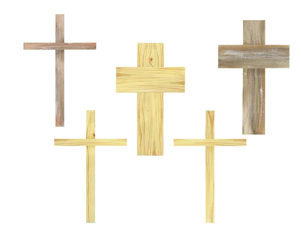 木製の十字架 洗礼のシンボル — ストック写真