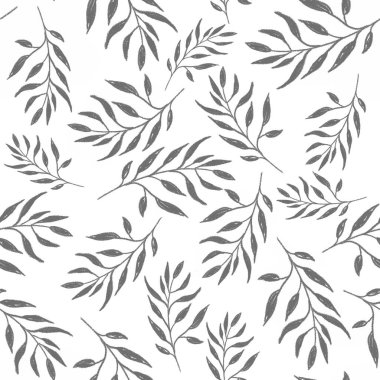 Gri yaprakları ile Seamless Modeli