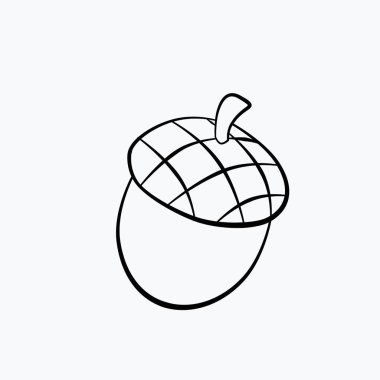 Basit ve minimalist palamut sembolleri.