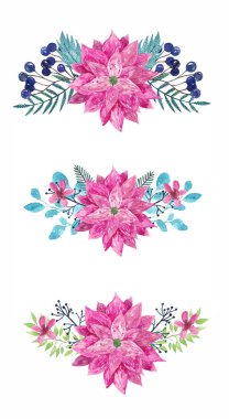 Kutlama için suluboya şablonu, yeni yıl, Noel, tatil, düğün, doğum günü şablonu davetiyesi, kart, tasarım ve diğer