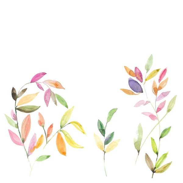 일본식 잎이다 포스터 배경을 — 스톡 사진