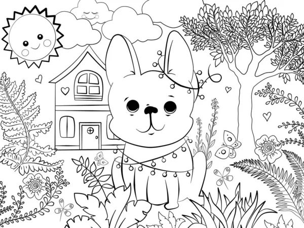 Doodle Illustration Färg För Barn Vackra Teckningar Med Små Detaljer — Stockfoto