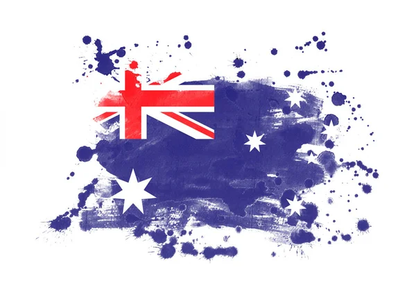オーストラリア国旗グランジ — ストック写真
